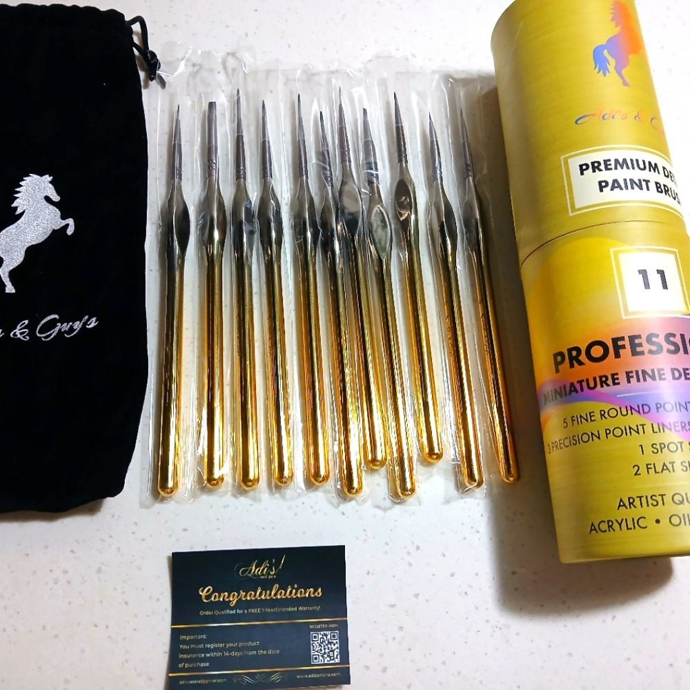 Adi's & Guy's Premium Detail Paint Brush Set